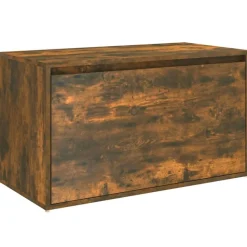 vidaXL Hallbänk 80x40x45 cm rökfärgad ek konstruerat trä