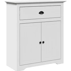 vidaXL Hallskåp BODO vit 80x35x90 cm