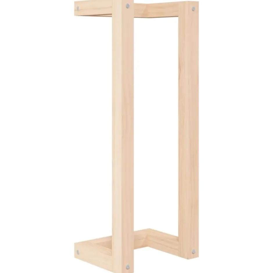 Outlet vidaXL Handduksställ 23x18x60 cm massiv furu Naturfärg