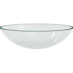 Clearance vidaXL Handfat glas 50x37x14 cm Transparent