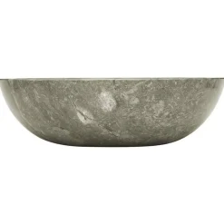 vidaXL Handfat Ø40x12 cm marmor Grå