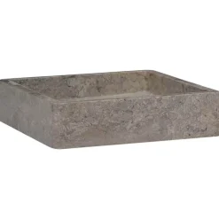 Hot vidaXL Handfat 40x40x10 cm marmor Grå