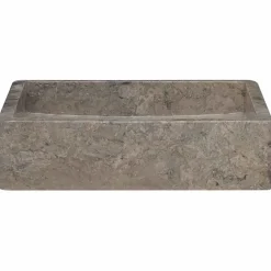 Hot vidaXL Handfat 40x40x10 cm marmor Grå