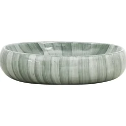 Hot vidaXL Handfat oval 59x40x15 cm keramik Grön