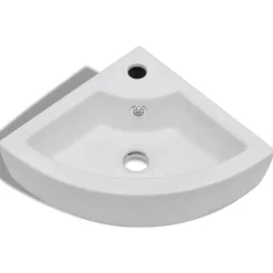 vidaXL Handfat med bräddavlopp 45x32x12,5 cm vit