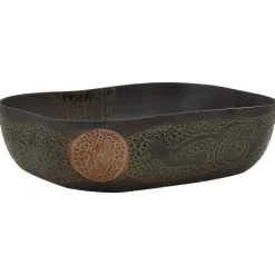 Sale vidaXL Handfat rektangulär 48x37,5x13,5 cm keramik Svart