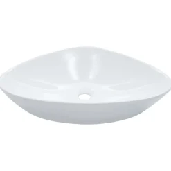 vidaXL Handfat 58,5x39x14 cm keramik vit