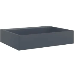 vidaXL Handfat 50x38x11 cm mineralgjuten/marmor antracit