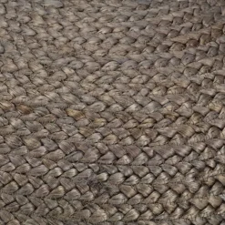 vidaXL Handgjord sittpuff ljusgrå 45x30 cm jute
