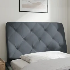 Clearance vidaXL Headboard Cushion Dark Grey 80 cm Velvet Mörkgrå