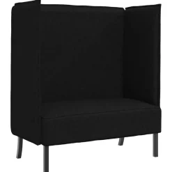 Online vidaXL Hög Ryggsoffa 101cm tyg Svart