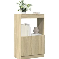 vidaXL Högskåp sonoma-ek 63x33x100 cm konstruerat trä