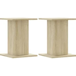 Outlet vidaXL Högtalarställ 2 st 30x30x40 cm konstruerat trä Sonoma ek
