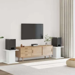 Clearance vidaXL Högtalarställ 2 st 30x30x40 cm konstruerat trä Vit