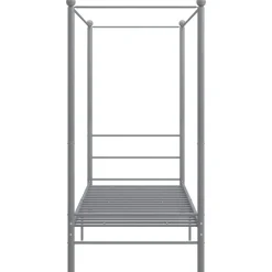 Online vidaXL Himmelsäng metall 90x200 cm Grå