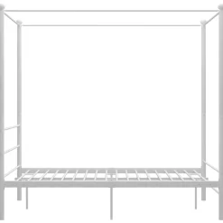 New vidaXL Himmelsäng metall 120x200 cm Vit