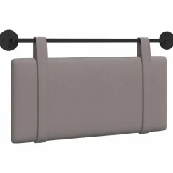 Clearance vidaXL Hängande Huvudgavel Väggmonterad 90 x 55 x 5 cm tyg Taupe