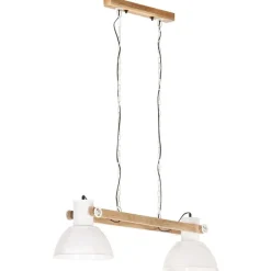 vidaXL Hänglampa industriell 25 W vit 109 cm E27