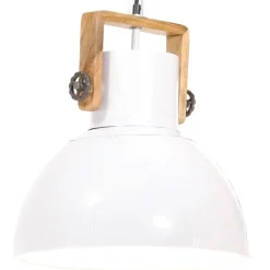 Outlet vidaXL Hänglampa industriell 25 W rund 40 cm E27 Vit