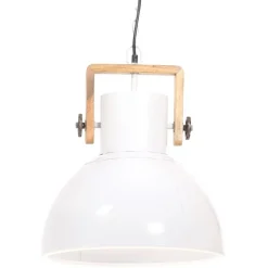 Outlet vidaXL Hänglampa industriell 25 W rund 40 cm E27 Vit