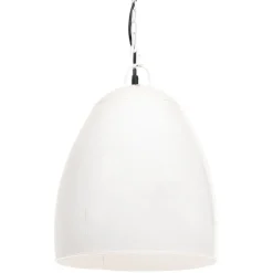 vidaXL Hänglampa industriell 25 W vit rund 42 cm E27