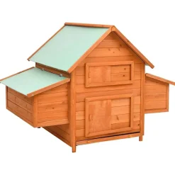 Discount vidaXL Hönshus 150x96x110 cm massivt granträ Brun