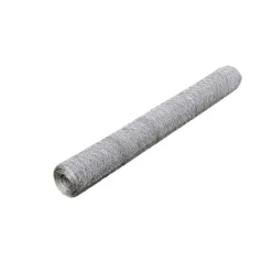 vidaXL Hönsnät galvaniserat stål 25x0,5 m silver