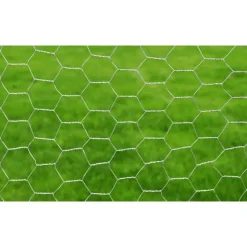 vidaXL Hönsnät galvaniserat stål 25x0,5 m silver