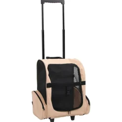 Sale vidaXL Hopfällbar djurvagn Beige