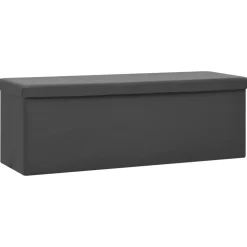 Sale vidaXL Hopfällbar förvaringsbänk PVC Grå