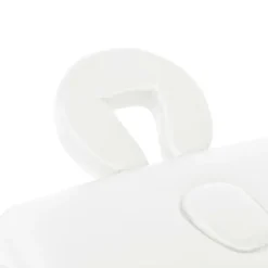 vidaXL Hopfällbar massagebänk 2 sektioner 10 cm tjock vit