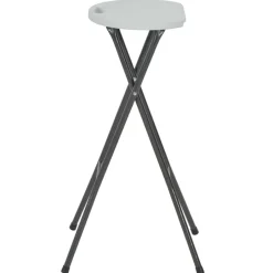 Sale vidaXL Hopfällbara barstolar 2 st HDPE och stål Vit