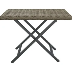 Outlet vidaXL Hopfällbart bord 45x35x32 cm konstrotting Grå