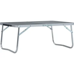 Best vidaXL Hopfällbart campingbord aluminium 60x40 cm Grå