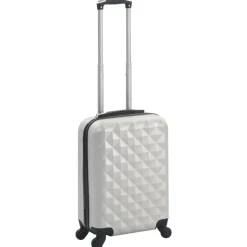 vidaXL Hård resväska blank silver ABS