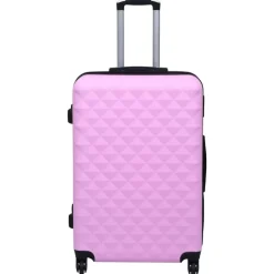 vidaXL Hårda resväskor rosa ABS