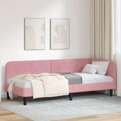 Sale vidaXL Hörn Sängram 80 x 200 cm Sammet Rosa