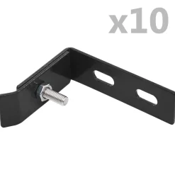 vidaXL Hörnkoppling 10 set antracit