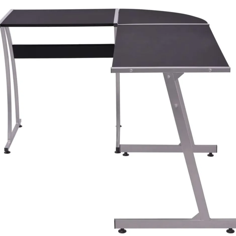New vidaXL Hörnskrivbord L-formad Svart
