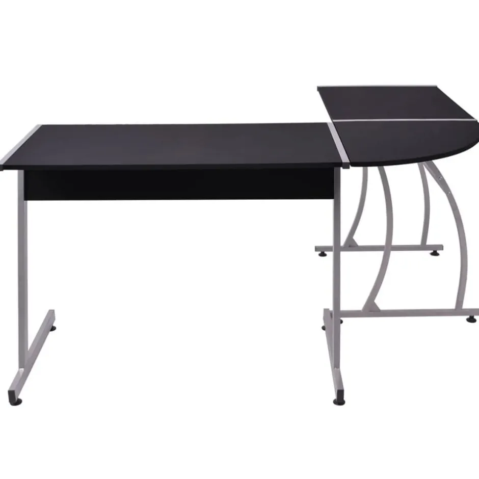 New vidaXL Hörnskrivbord L-formad Svart