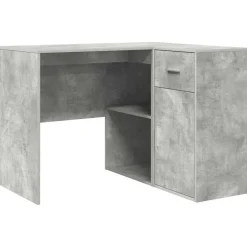 Sale vidaXL Hörnskrivbord med låda 102 x 88 x 75 cm Betonggrå