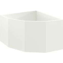 vidaXL Hörnställning Vit 60 x 60 x 35 cm Stål