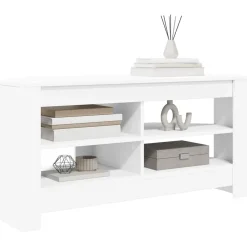 vidaXL HörnTVSkåp Vit 102 x 40,5 x 45 cm Konstruerat trä