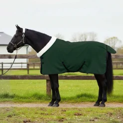 vidaXL Hästdyna Fullt mörkgrön 75 cm Polar fleece