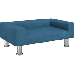 vidaXL Hundbädd 70x45x26,5 cm sammet Blå