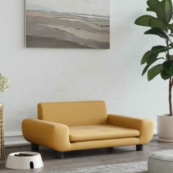 vidaXL Hundbädd brun 70x45x33 cm sammet