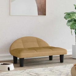vidaXL Hundbädd brun 70x52x30 cm sammet