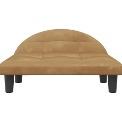 vidaXL Hundbädd brun 70x52x30 cm sammet
