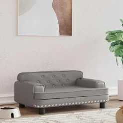 Online vidaXL Hundbädd 70x45x30 cm konstläder Grå