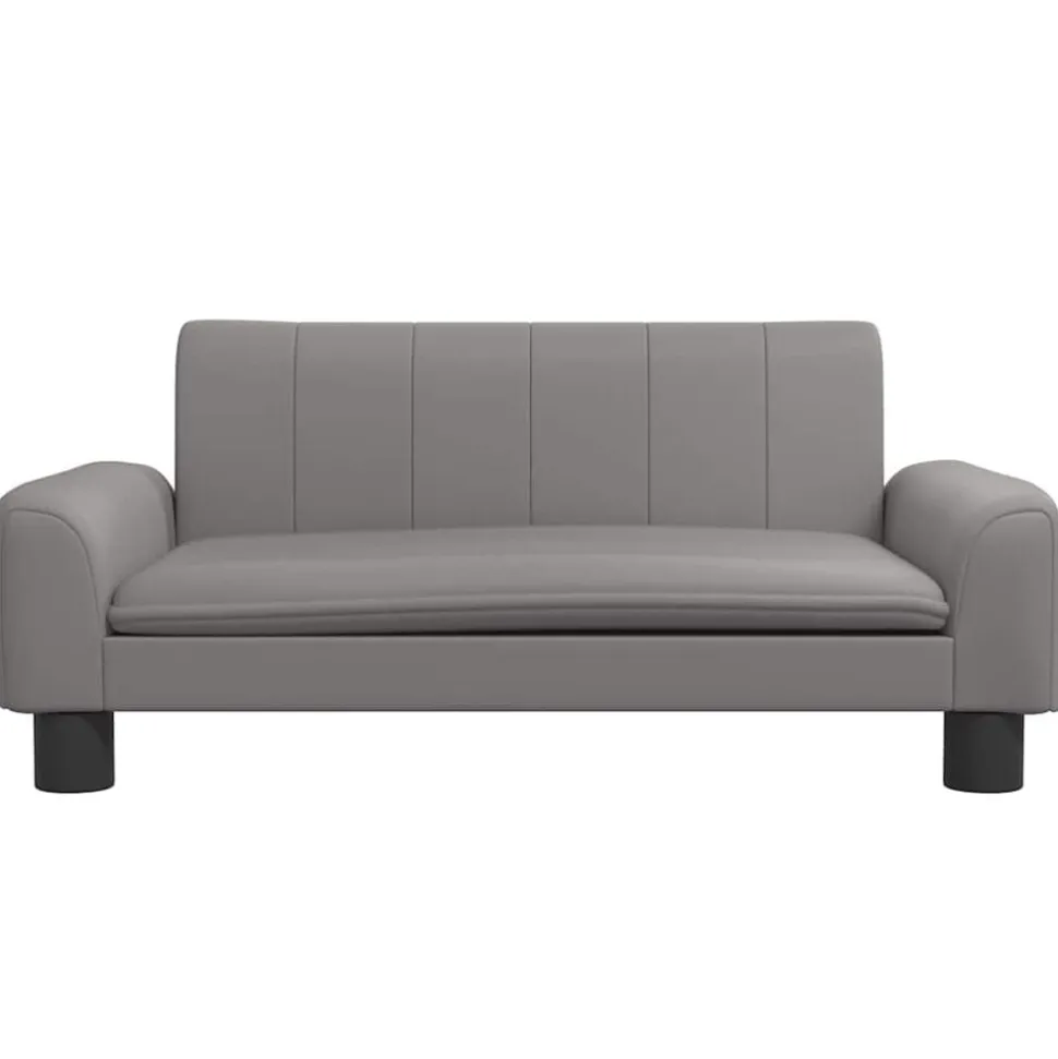 vidaXL Hundbädd grå 70x45x30 cm konstläder